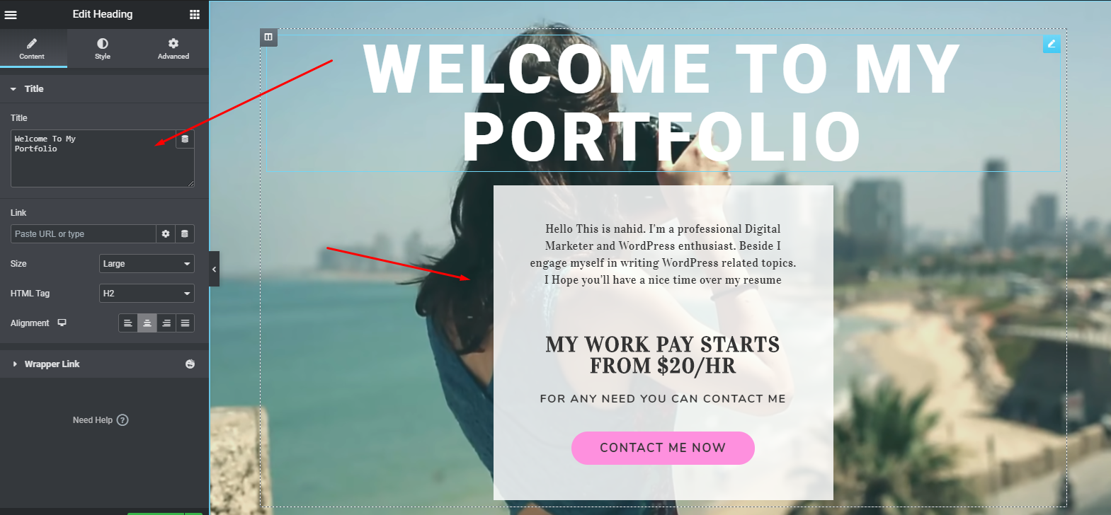 How to Create a Portfolio Website in WordPress with Elementor 8 How to edit Elementor template library