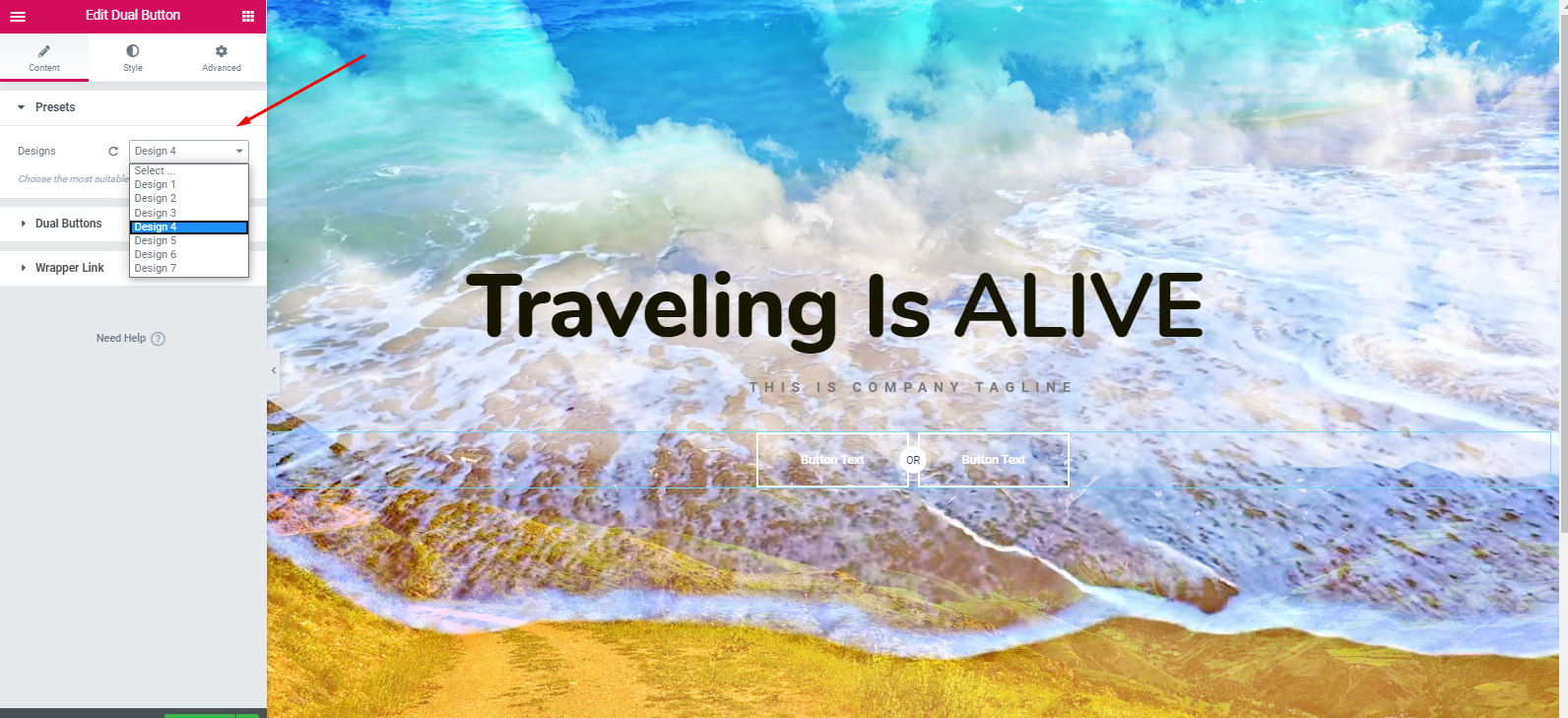 How To Create a Travel Website with WordPress and Elementor In Under an Hour 13 how to add preset in elementor