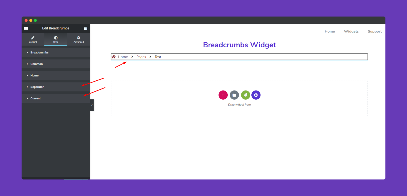 Breadcrumbs 8 Separator Current 1
