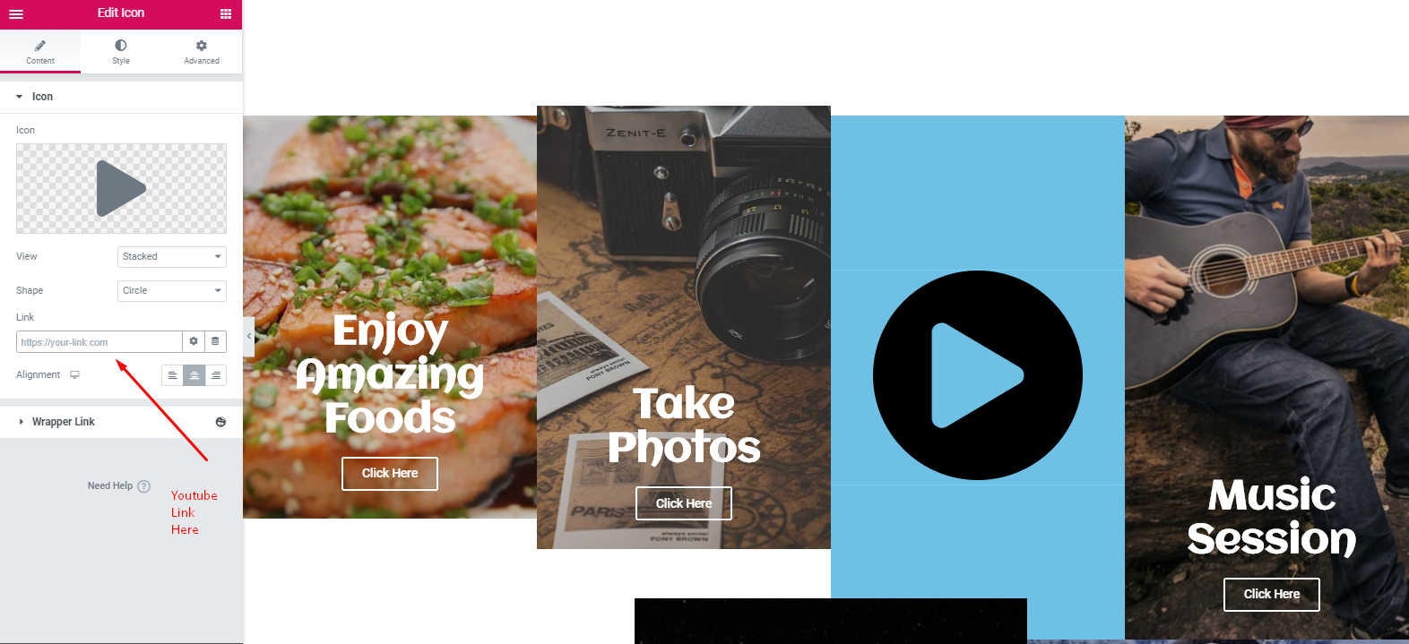 How To Create a Travel Website with WordPress and Elementor In Under an Hour 32 How to use Elementor Icon