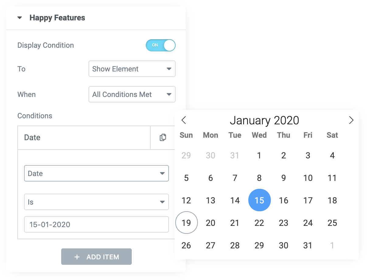 HappyAddons Conditional Feature