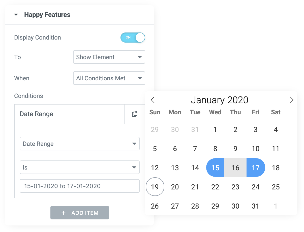 HappyAddons Conditional Feature