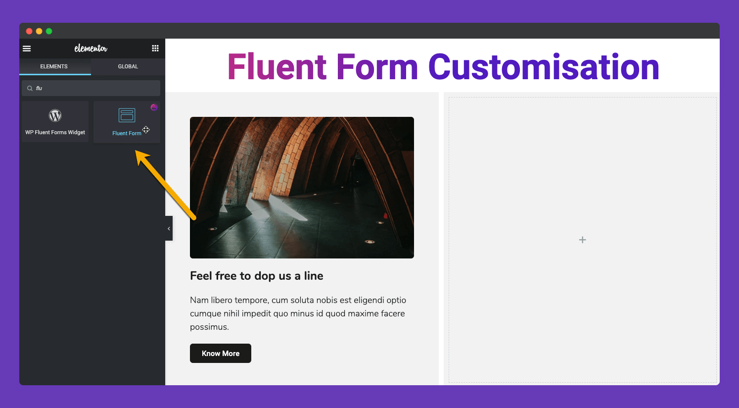 Fluent Form Widget 1 happy addons fluent form