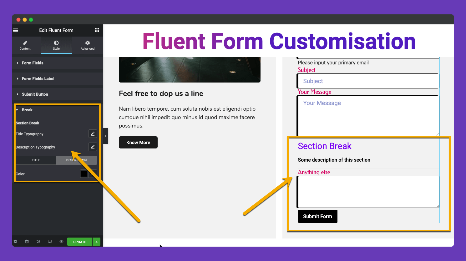 Fluent Form Widget 8 happyaddons fluent form 8