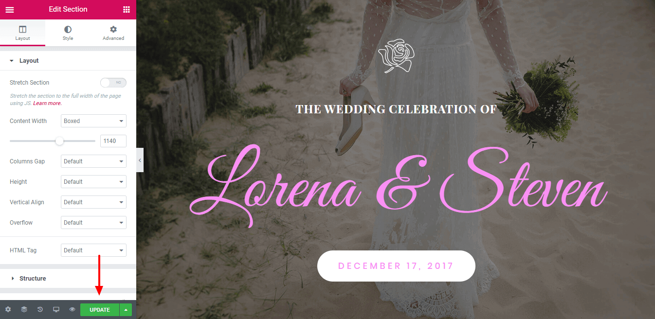 How to Create a Wedding Website That'll Make Your Big Day More Special 10 Install and update the template