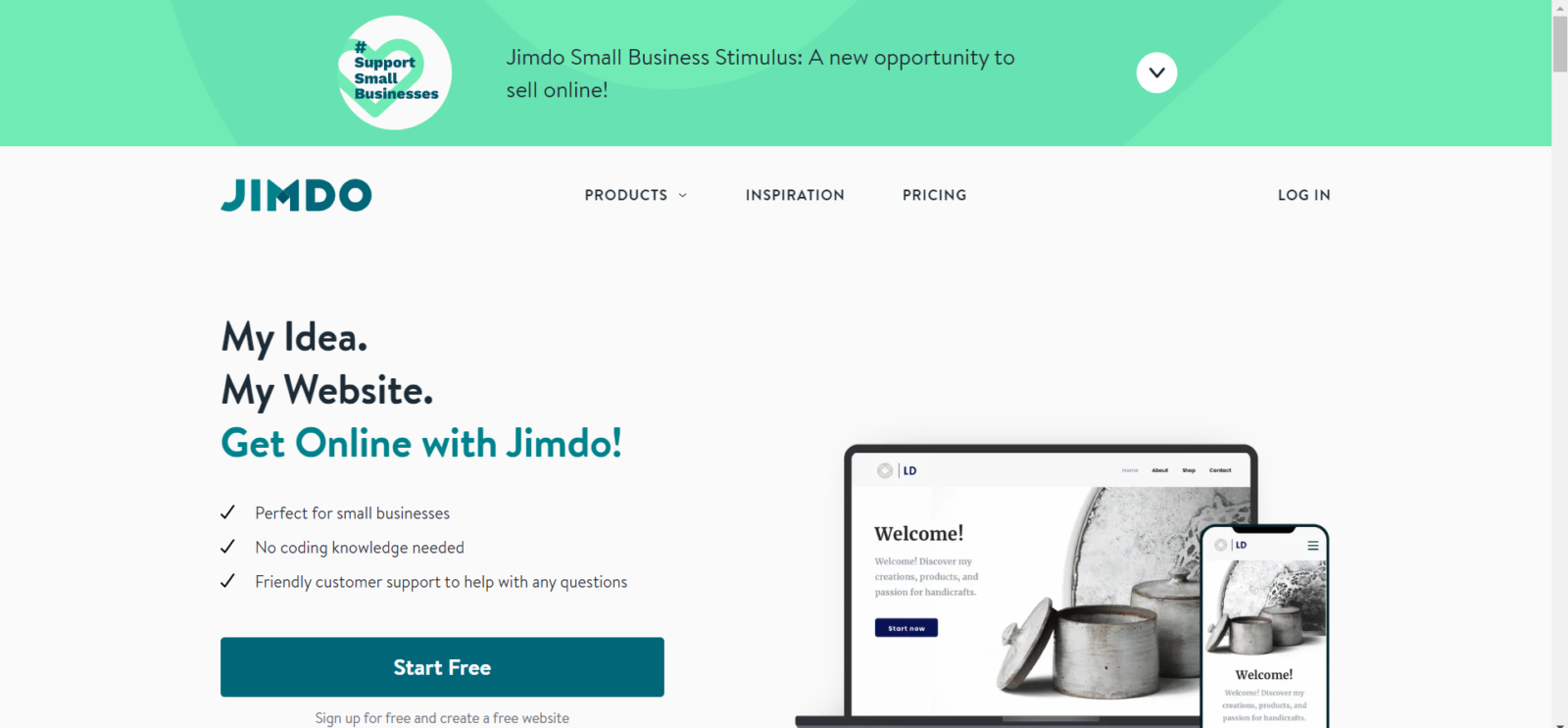 Top 7 Free Website Building Software (How to Choose The Right One?) 3 jimdo - free website building software