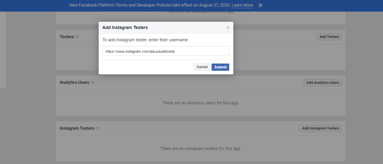 How to Generate Instagram Access Token 14 Add Instagram Testers