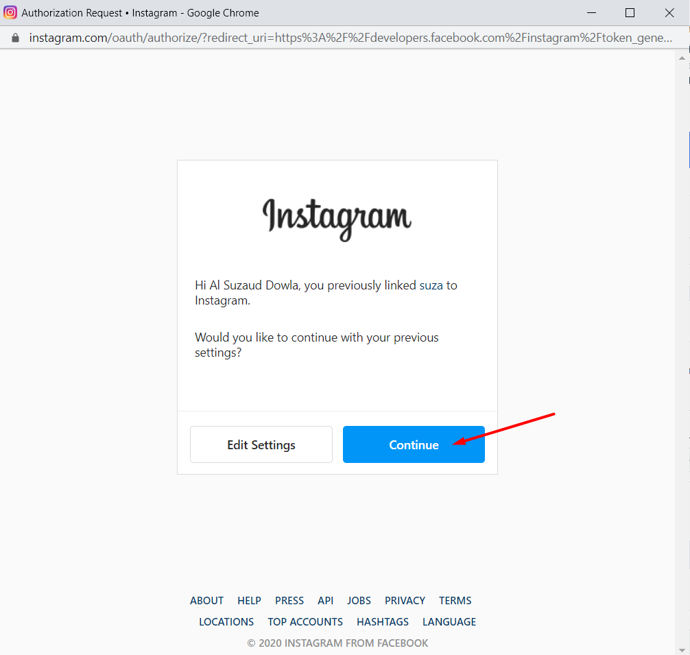How to Generate Instagram Access Token 18 Instagram access token
