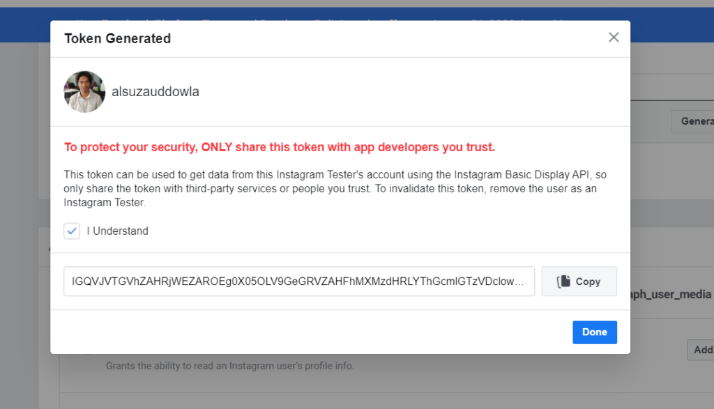 How to Generate Instagram Access Token 19 Instagram access token
