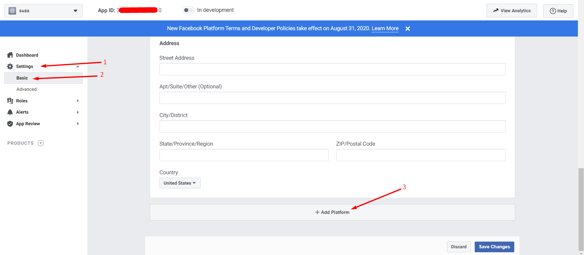 How to Generate Instagram Access Token 5 Click Add Platform