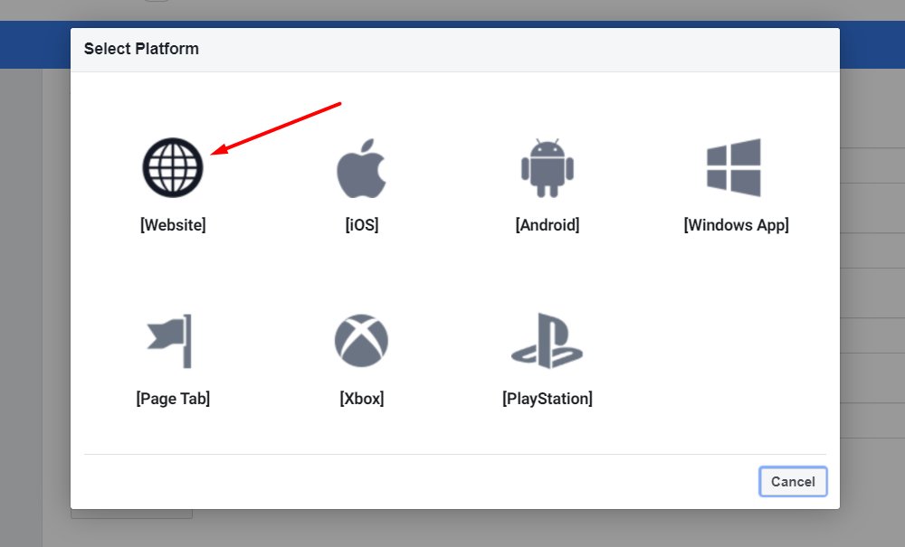 How to Generate Instagram Access Token 6 Select website