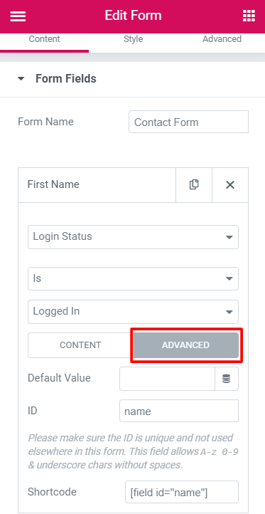 The Ultimate Guide To Creating An Elementor Contact Form 4 Advanced Tab