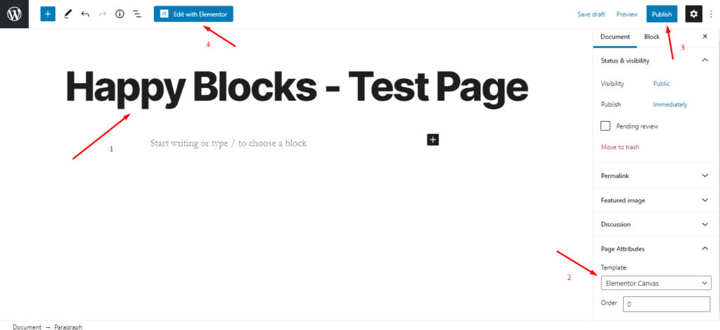 Introducing Happy Blocks: Your Ultimate Partner for Elementor Website Design 8 Test Page Creation