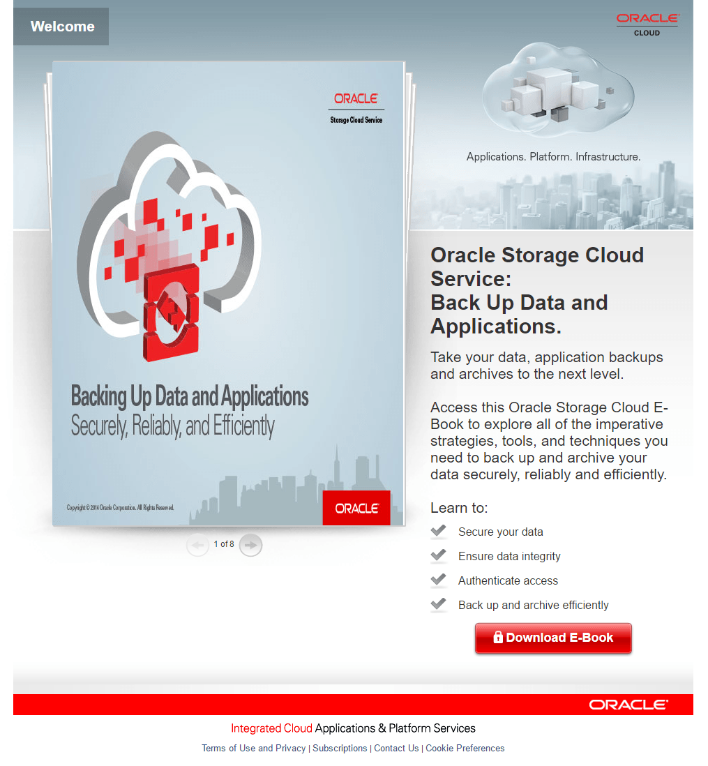 Landing Page Best Practices to Increase Your Sales 20 Oracle-landing-page