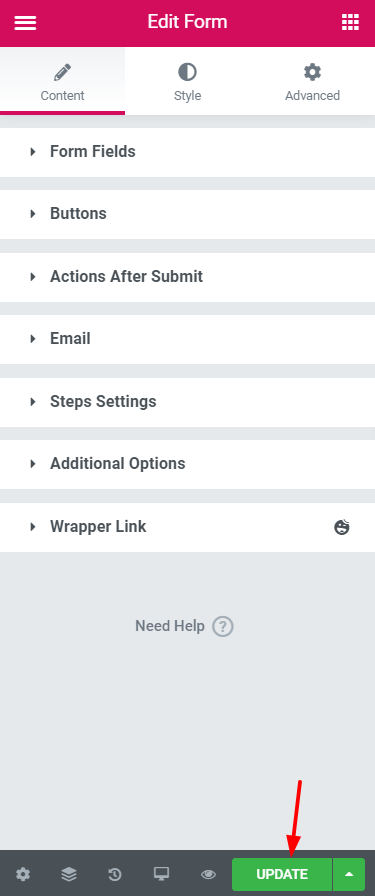 The Ultimate Guide To Creating An Elementor Contact Form 10 Step 8: Publishing the Elementor Contact Form