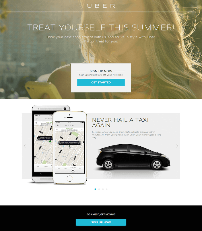 Landing Page Best Practices to Increase Your Sales 21 uber-landing-page