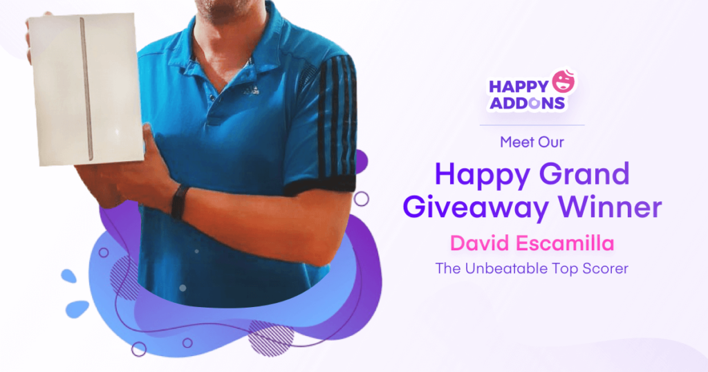 HappyAddons Grand Giveaway Program: Participate and Win Exciting Gifts ($35,000+ Worth of Premium Plugins/Themes) (Winner Declaration) 3 Happy Grand Giveaway-winner