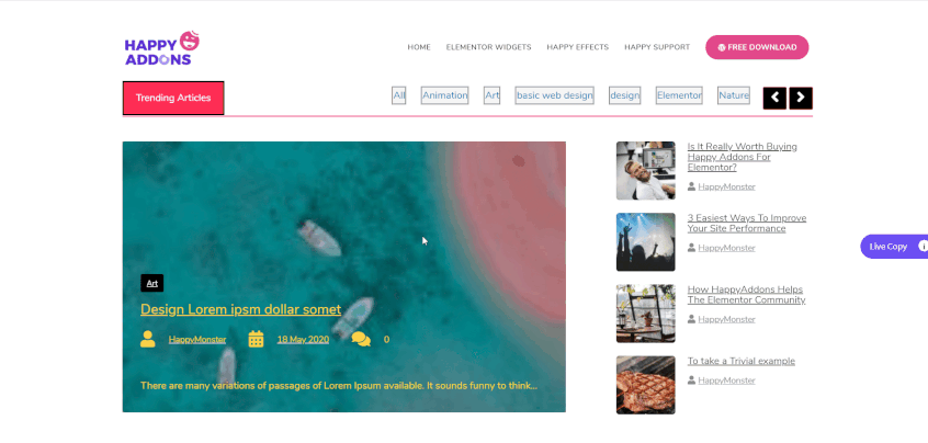 HappyAddons Feature Updates: Learn How to Present Your Blog Smartly with New Post Widgets 2 smart post list