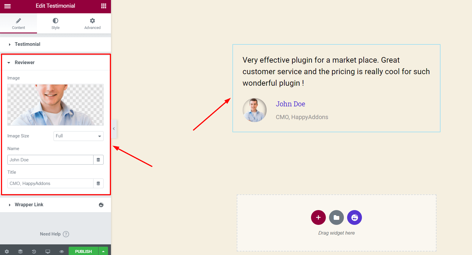 How to Create a Testimonial Page Design on Your WordPress Site 9 happyaddons-testimonial-widget