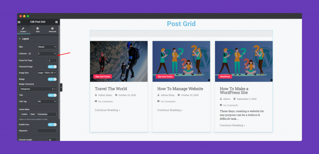 Post Grid Widget 4 Post Grid Widget