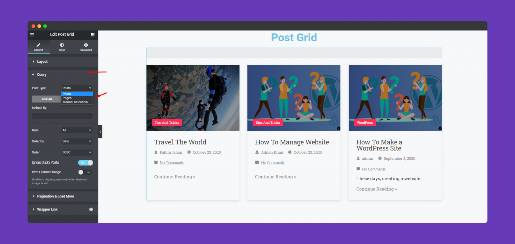 Post Grid Widget 6 How to edit WordPress Widget