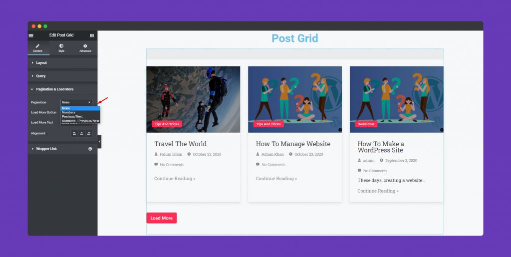Post Grid Widget 8 Edit WordPress Widget