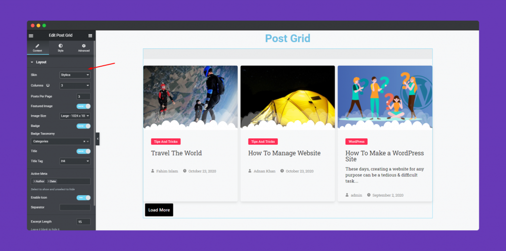 Post Grid Widget 18 Elementor Customization Process