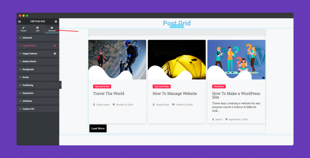 Post Grid Widget 21 Advanced Post Grid Feature