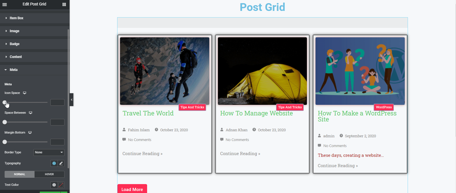 Post Grid Widget 16 Post Grid Widget