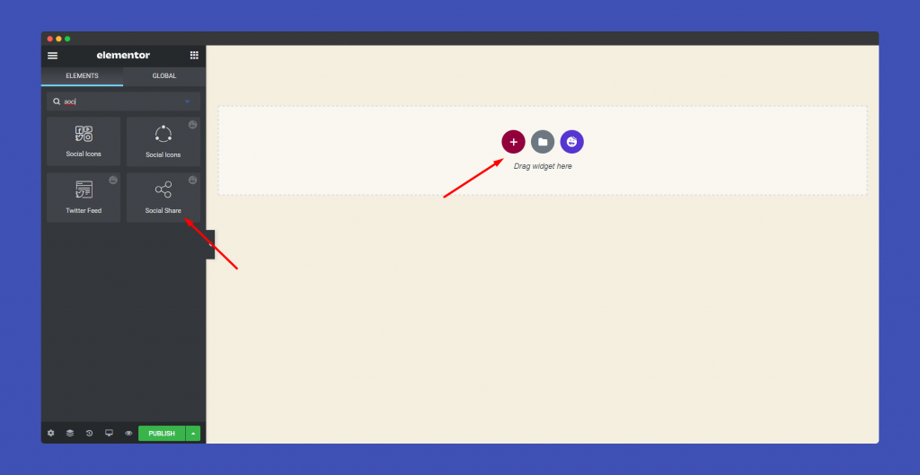 Social Share Widget 1 Select Social Share