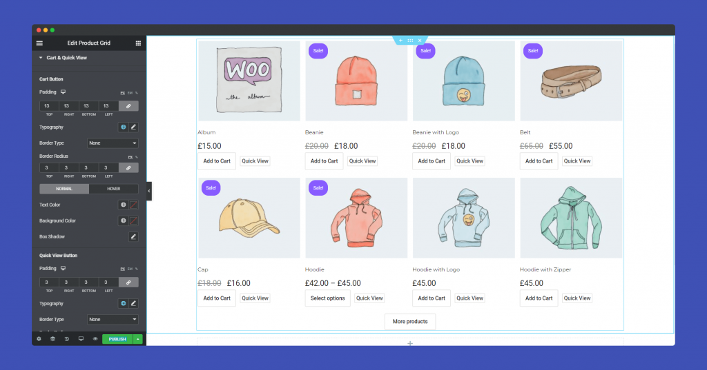 Product Grid 19 cart and quick view