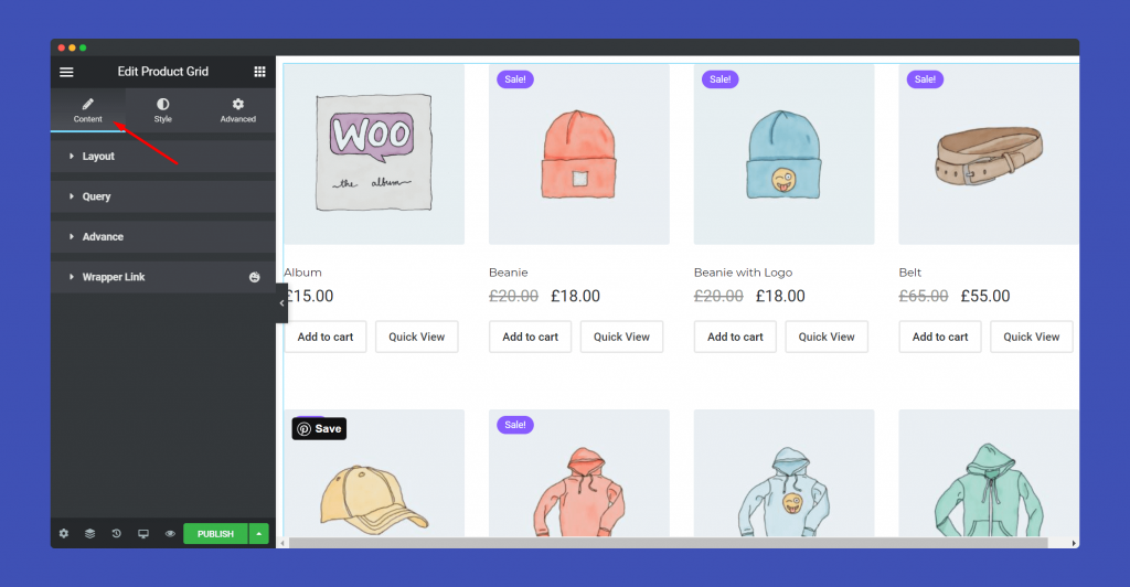 Product Grid 2 content part