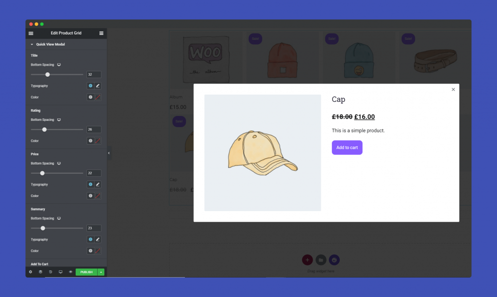 Product Grid 21 quick view modal