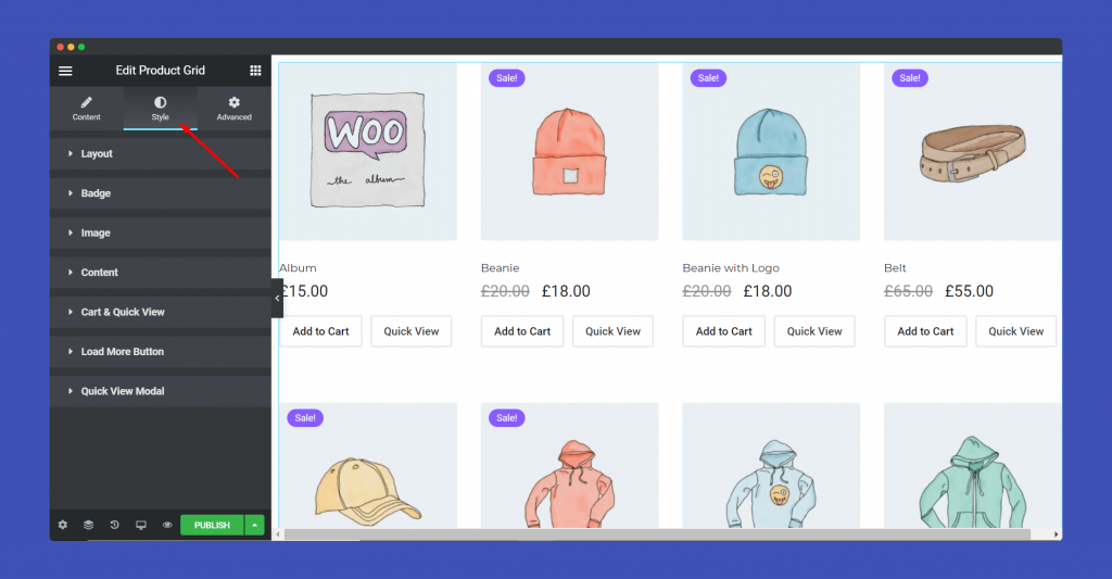 Product Grid 14 style section