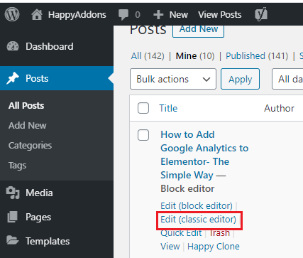 Answers to Frequently Asked Questions (FAQ) on Gutenberg Block Editor 21 edit classic editor