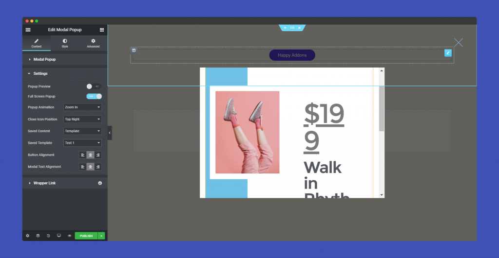 Modal Pop-up 10 open template