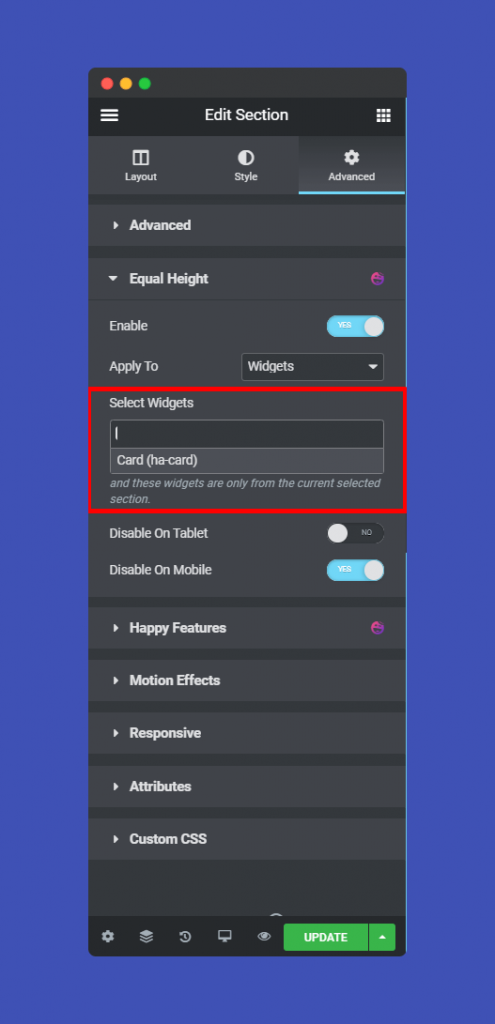 Equal Height Feature 5 ss5
