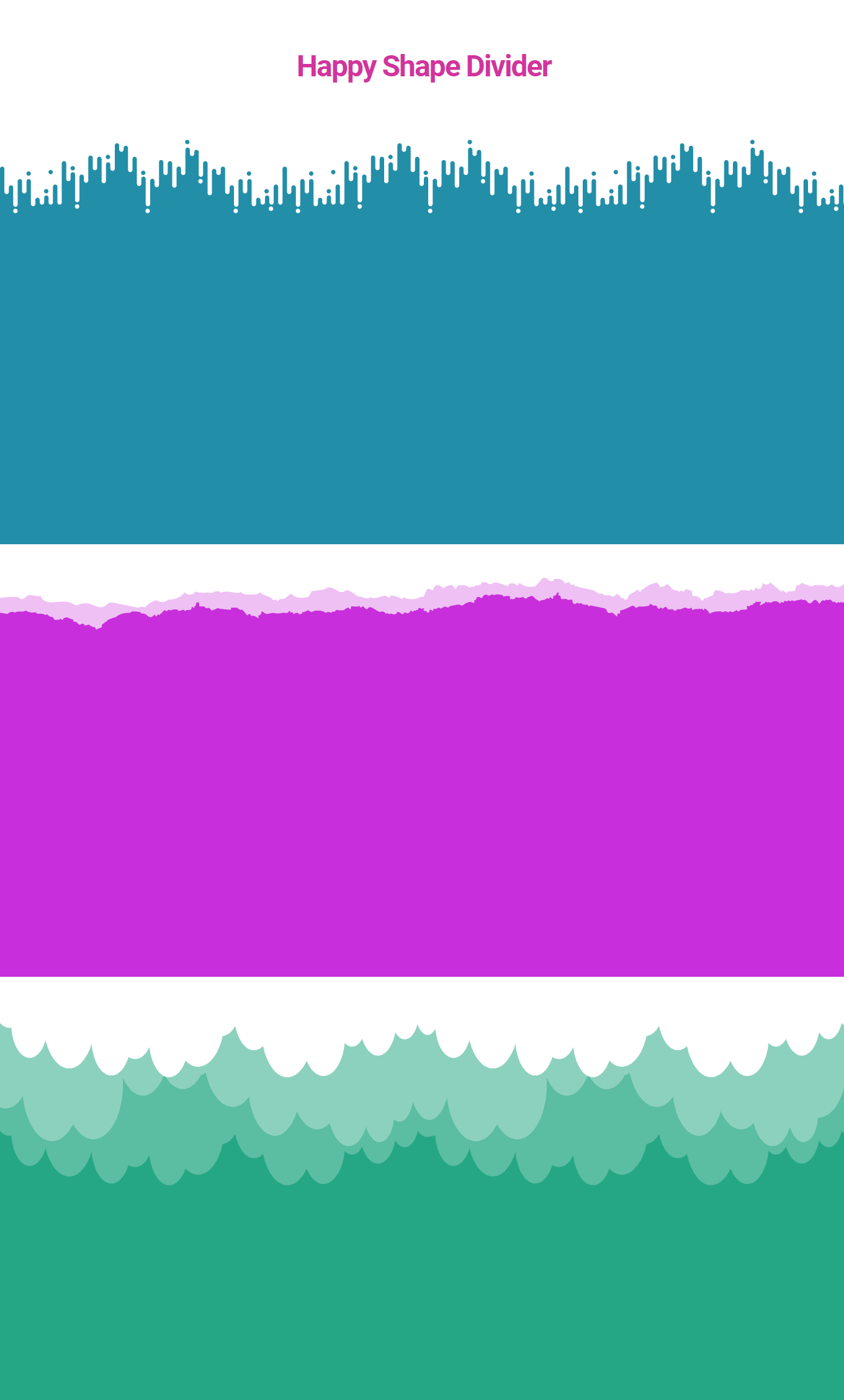 How to Add Elementor Shape Divider to A Section in WordPress 9 Final preview of using the Shape Divider on Elementor Canvas