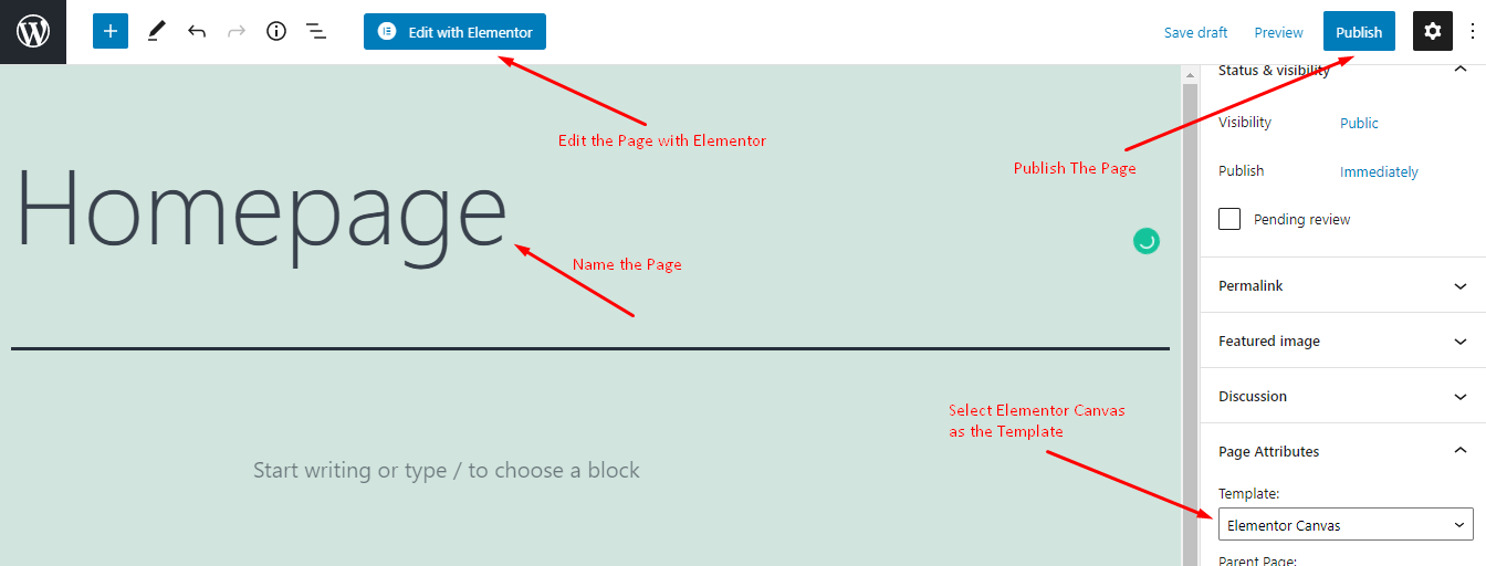 How to Create a Restaurant Website Using WordPress and Elementor 4 Publishing a Page
