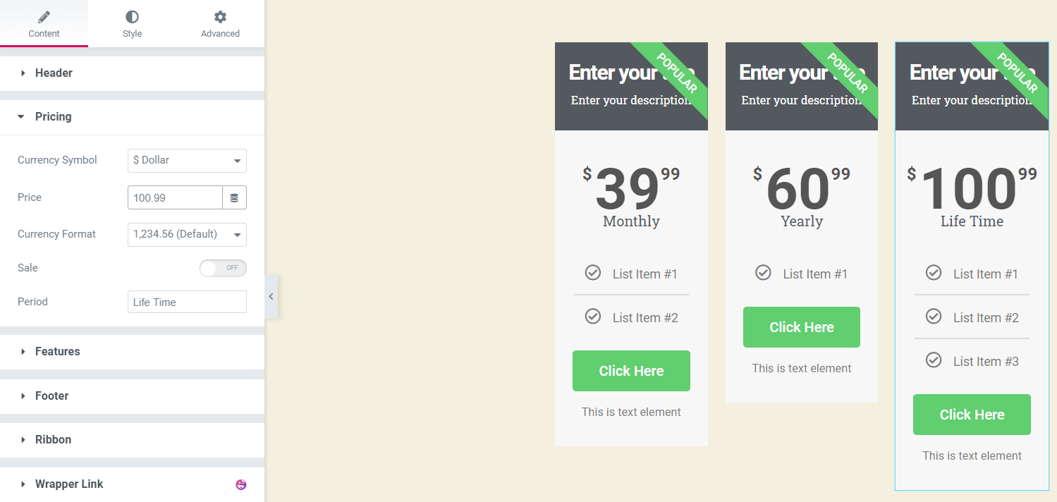 How to Make Elementor Columns Equal Height (Also Flexbox Container) 3 Customize your widget