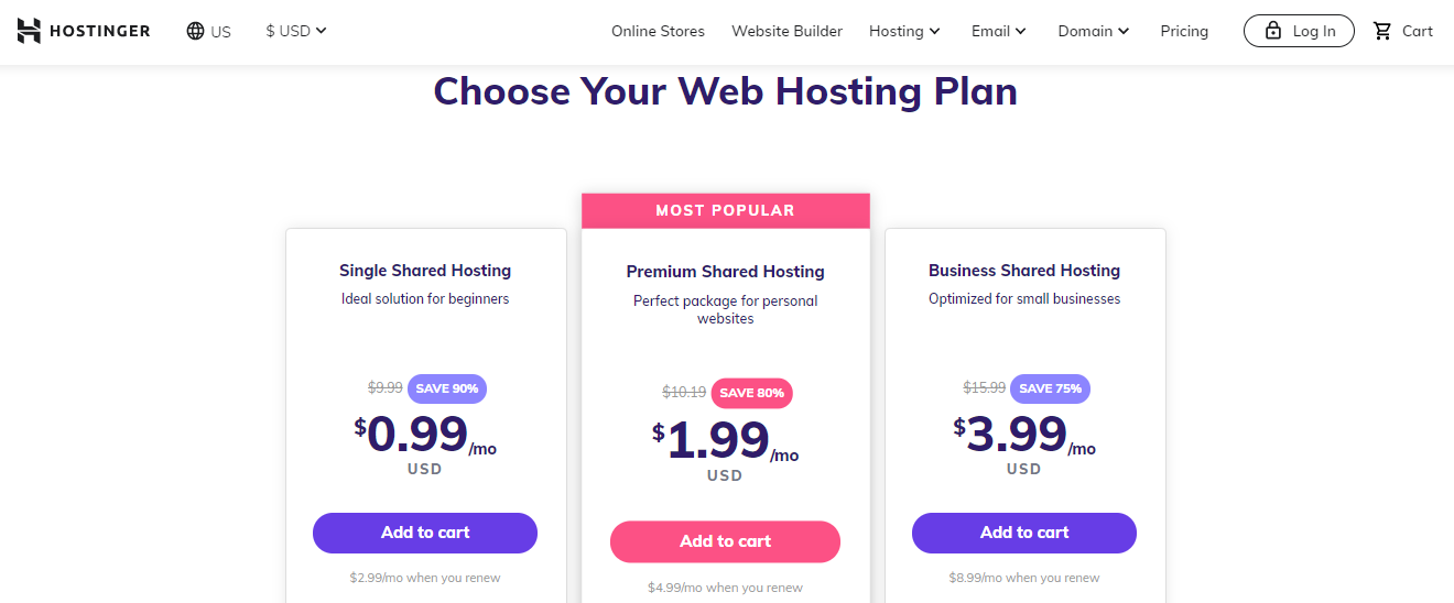 Shared vs Managed WordPress Hosting - Which One is Right for You? 7 Hostinger Hosting Plan