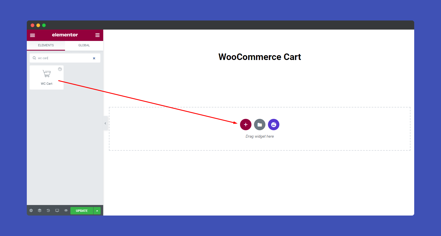 WooCommerce Cart 1 Add WooCommerce Cart widgets