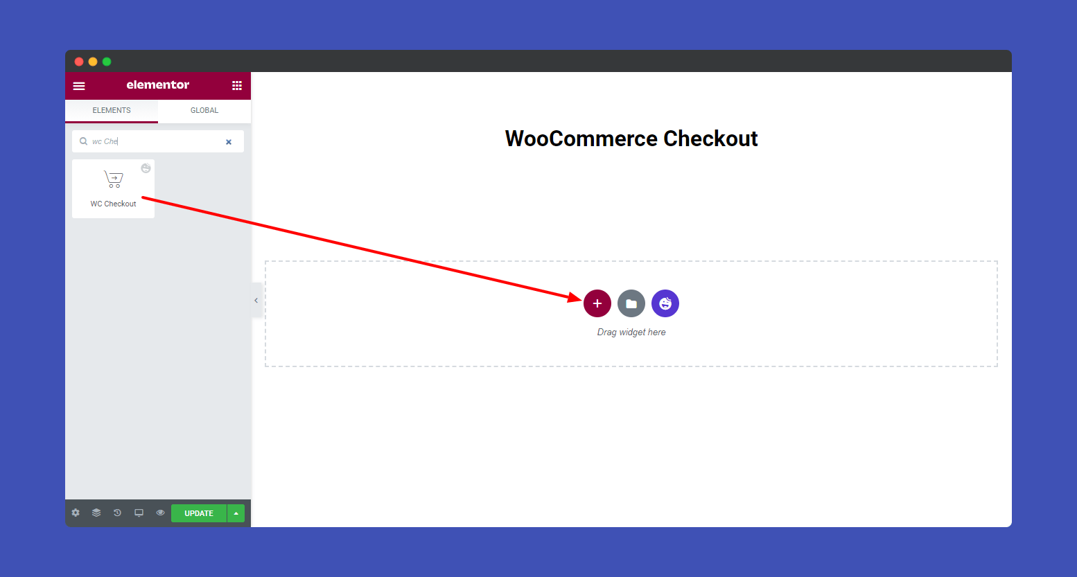 WooCommerce Checkout 1 Add WooCommerce Checkout widget