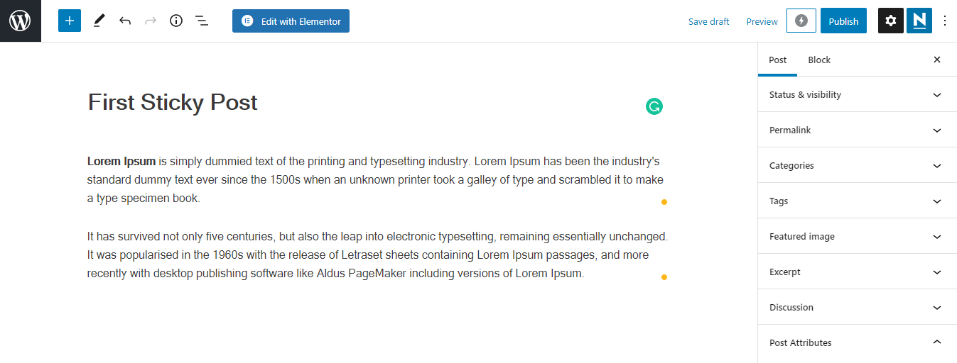 How to Make WordPress Sticky Posts with Ease 4 Create New Sticky Post