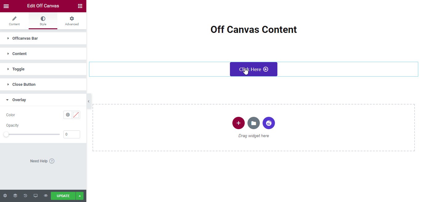 Off Canvas Content 11 Style Overlay