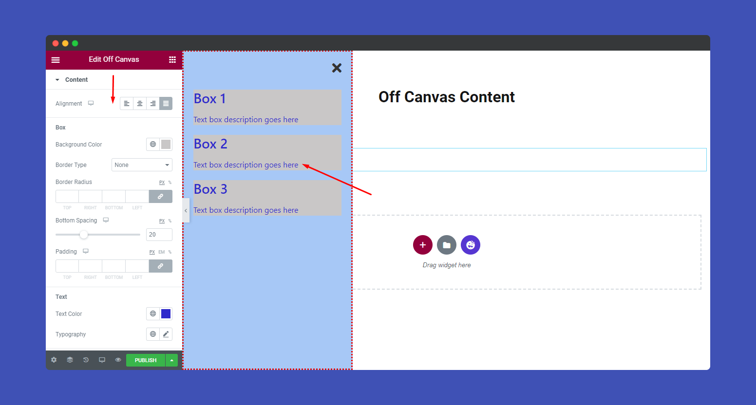 Off Canvas Content 8 Style content