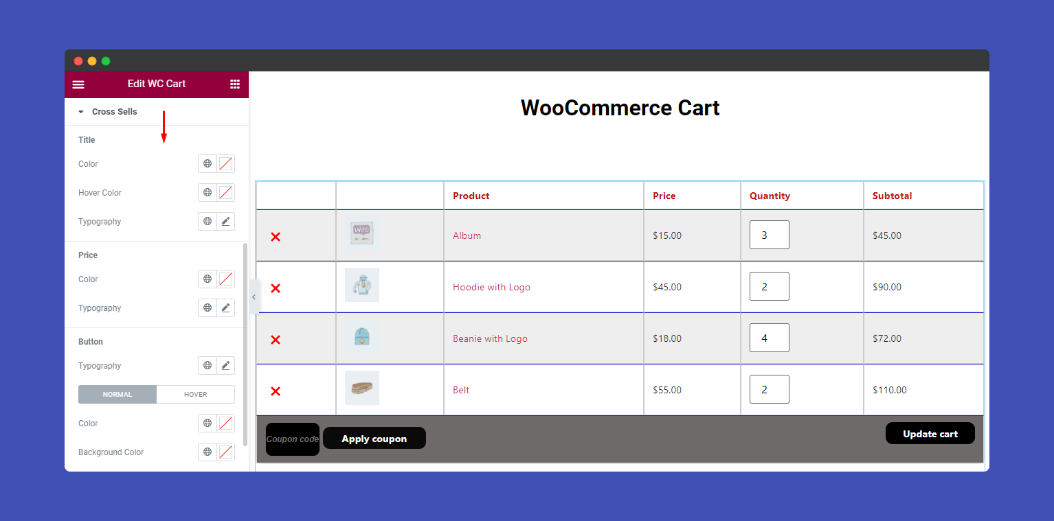 WooCommerce Cart 10 Style cross sell