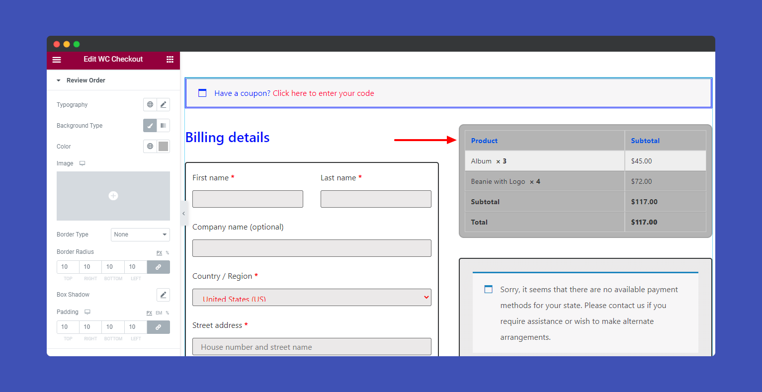 WooCommerce Checkout 11 Style Review Order