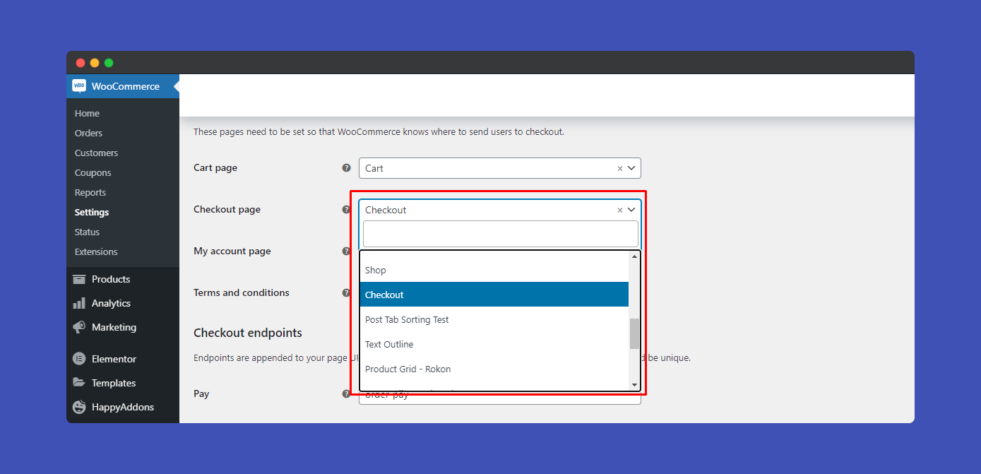 WooCommerce Checkout 15 WooCommerce checkout page setting
