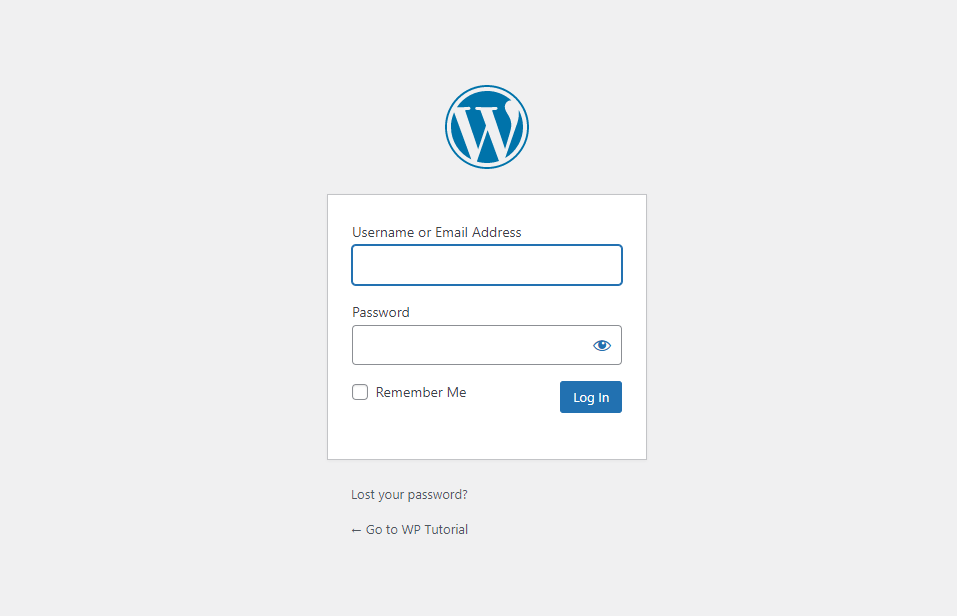 How to Create a Login Page on WordPress with Elementor 1 WordPress default login page